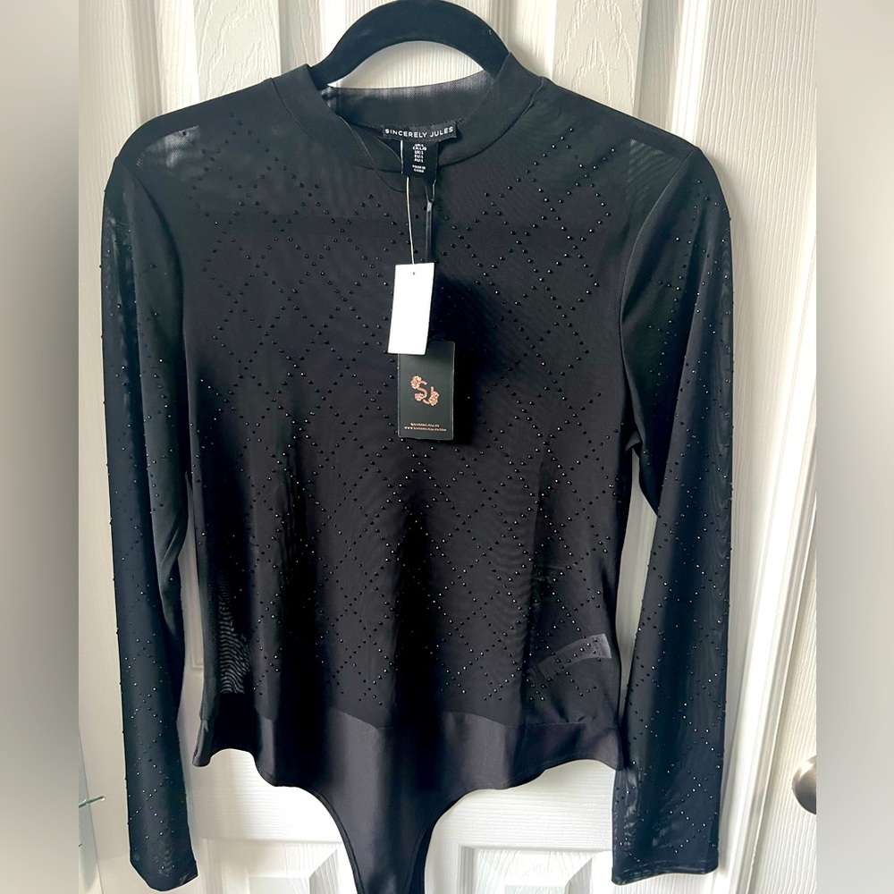 Mesh bodysuit- perfect for Holidays!, Sincerely Jules, Size L